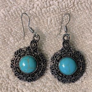 Turquoise inspired drop earrings.